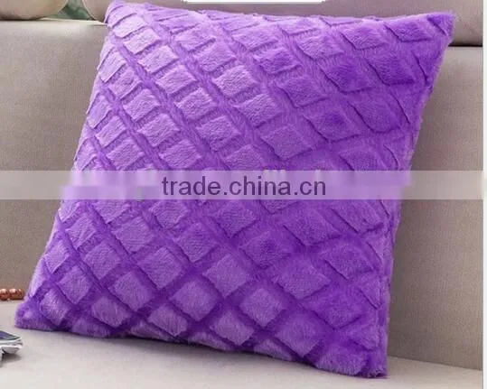 High Quality Plaid Plush Cushion for Car , Seat ,home Decoration photo-4