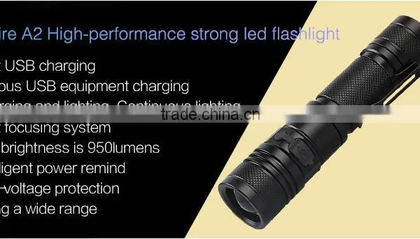 Good Quality Aluminum Durable USB Flashlight A2 photo-2