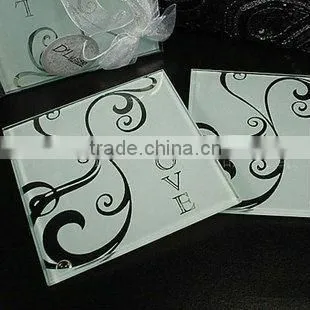 Wedding Favors Glass Coaster
