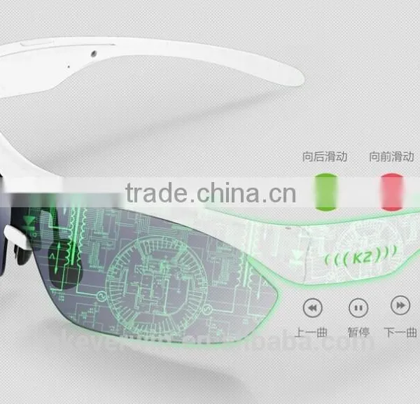 2015 New Coming Multi-function Sports Bluetooth Smart Sunglasses K2 photo-2