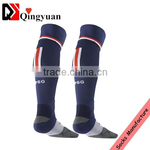 Bulk Custom Men Striped Black Football Socks