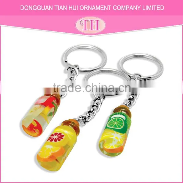 Multi-color Various Shape Resin Material Handmade Key Chain Metal photo-2