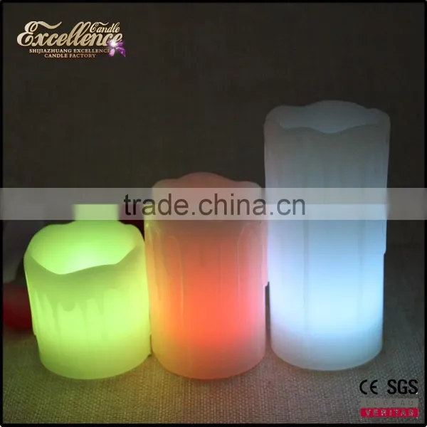 Dripping Melted Led Wax Candle