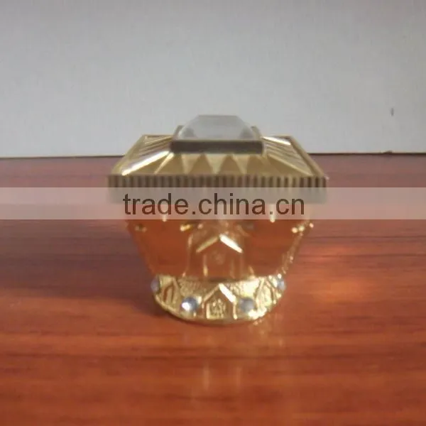 Zinc Alloy Perfume Bottle Golden Cap