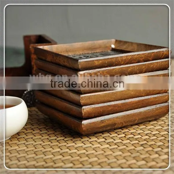 Handmade Natural Wood Cup Pad Customized Design photo-5