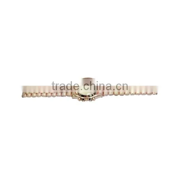 Rose Gold Quartz Wrist Watch With 2 Pushers for Ladies photo-3