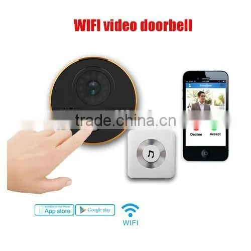 Remote Monitoring Wifi Video Door Phone Snap a Picture or Record a Video With the TF/SD Card up to 64GB Extended