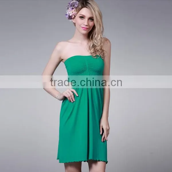 New Casual Style Strapless Sleeveless Slim Hype One-piece Ladies Dress photo-2