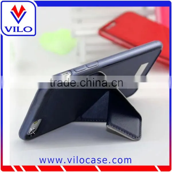 Factory Wholesales Utra Slim Tpu With Leather Kickstand Mobile Phone Case for Iphone 6 photo-2