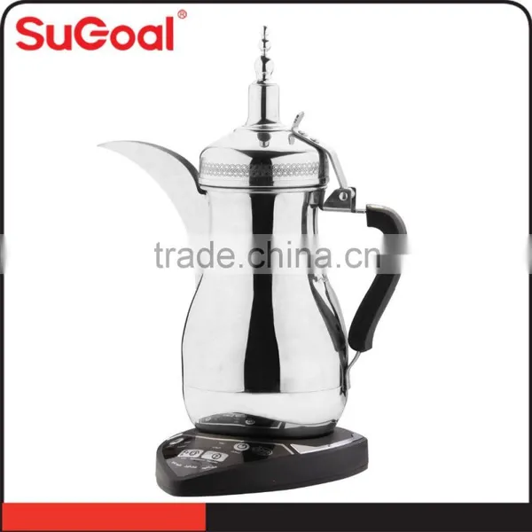 1000ml High Quality Stainless Steel Dallah Coffee Pot Arabic Coffee Maker photo-3