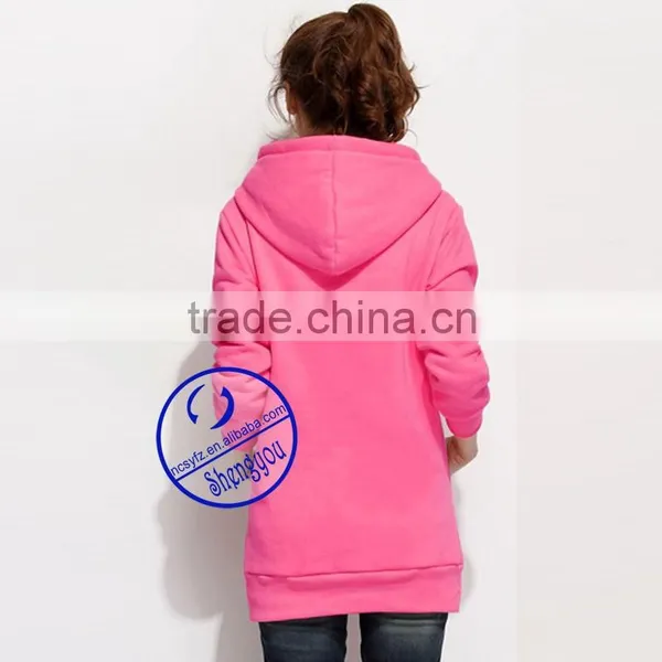 China Factory Custom Wholesale Pullover Extra Long Hoodies photo-5