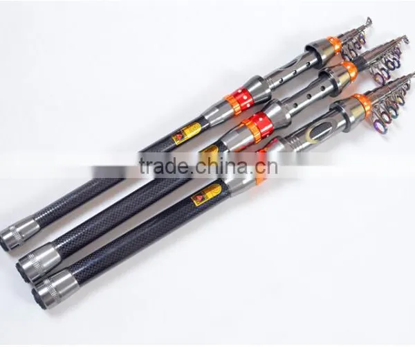 Super Light Carbon Portable Telescopic Pole Saltwater Casting Spinning Fish Pole Hand Sea Fish Tackle Wholesale 1.8-3.6M photo-2