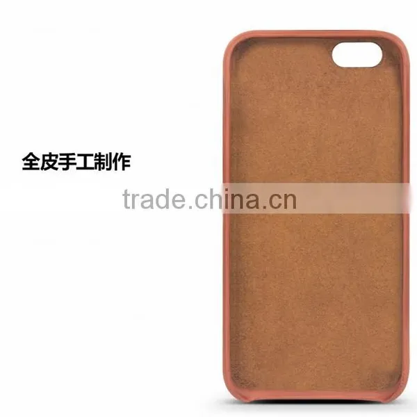 New Design Premium Business Style Leather Back Cover With Card Slot For IPhone 6 photo-3