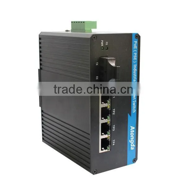 4 Port Unmanaged 10M/100M Industrial PoE Switch photo-2