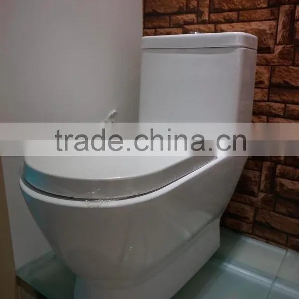 Dennis 2086 White Color One Piece Vitreous China Toilets photo-4