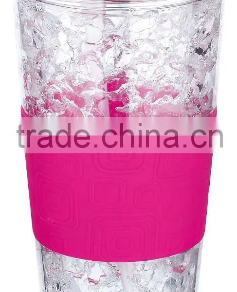 Insulated Straw Lid Without Spills Eco Friendly Feature Plastic Ice Cup