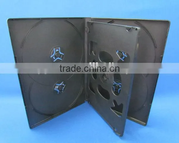Black Color 14MM Multi 4 Dvd Case With 4 Pieces Disc Case photo-3