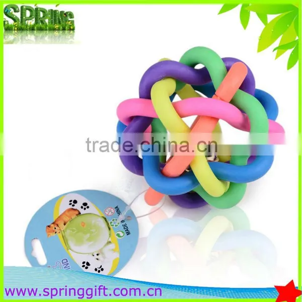 TPR Led Flashing Pet Toy Ball for Pet Dog Chew Rubber Ball Toy With Bells photo-4