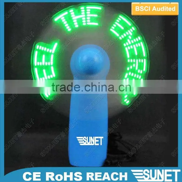 Summer Top Selling Led Handheld Led Message Fan