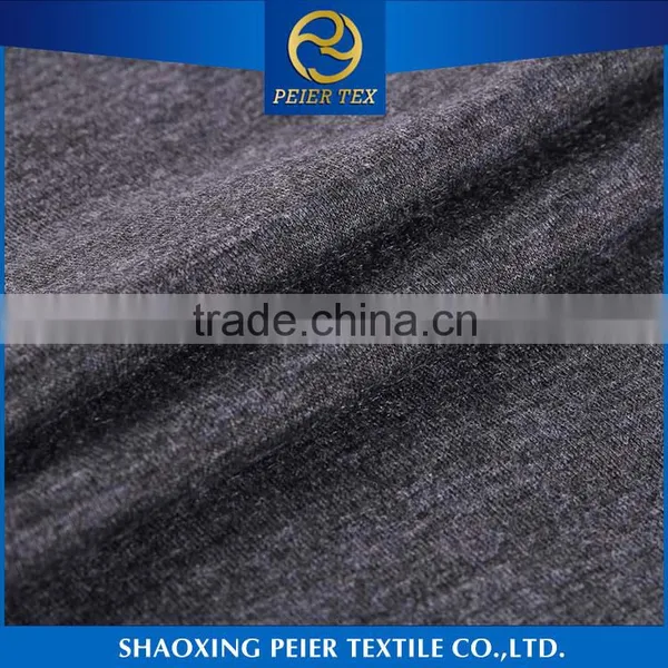 Fabric Supplier Smooth 100 Polyester Microfiber Nylon Spandex Fabric Cotton Spandex Rib Cobalt Blue Fabric photo-2