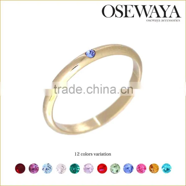 Oseswaya Smart Collection Fashion Birth Stone Ring no Moq