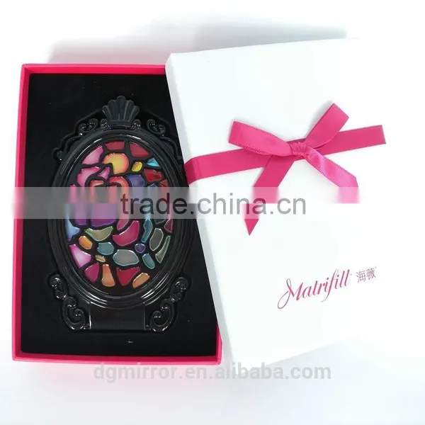 Gothic Plistic Comstic Folding Mirror, Pocket Cosmetic Mirror for Promotion Gifts