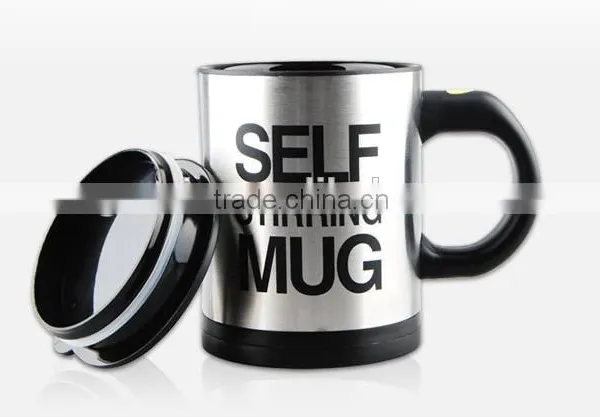 Creative Gifts of Stainless Steel Tank Automatically Stir the Coffee Milk Tea Cup Mug Cup photo-2