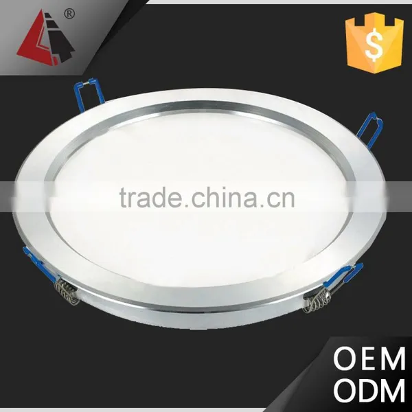 Energy Saving Lighting Silver Color Small Watts Ceiling Recessed Round Panel Led Light 9W