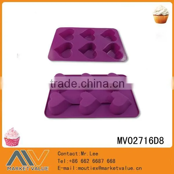 MULTI SHAPE HEART CAKE MOLE MOULD SILICONE HIGH HOT CAKE TOOLS photo-2
