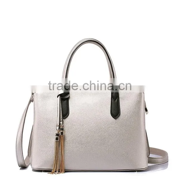 Designer Shell Beach PU Leather Hands Bags With Metal Tassel