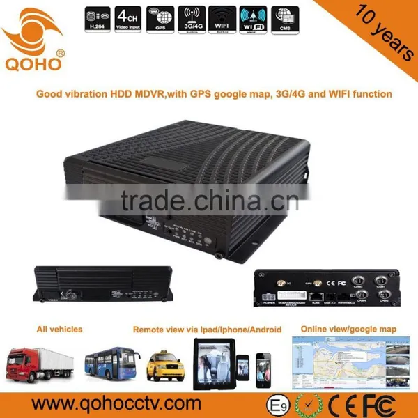 Vehicle 3G Mobile DVRs With 2TB Hard Disk+64G SD Card/8 Channels, Remote Monitor/D1/HD1/CIF , 3G / GPS / WIFI photo-5