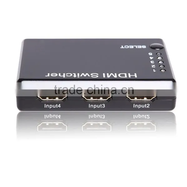 5 Port HDMI 1080p Switcher 5 in 1 Out HDMI Switch HDMI 1.3a Supports 3D With IR Wireless Remote photo-4
