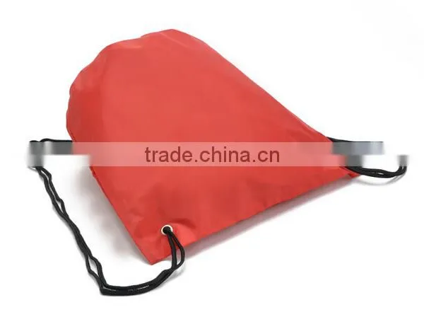 Custom Logo Printed Promotional Polyester Gym Backpack Drawstring Bag for Gym Sports photo-5