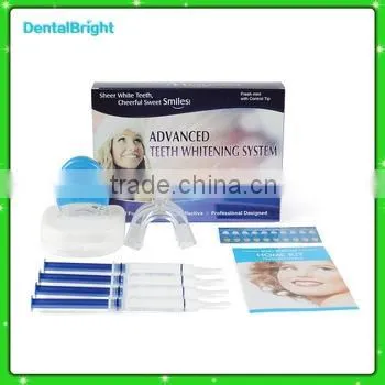 Well-appointed ! 2016 hot selling home use teeth whitening 44% peroxide dental bleaching system oral gel kit tooth whitener