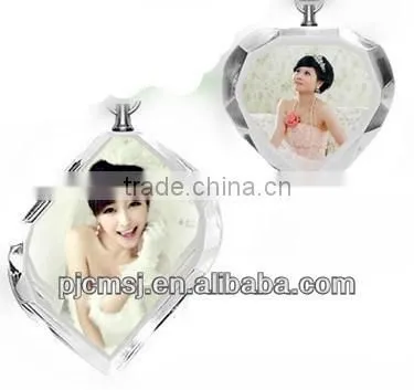 Wedding Favor Crystal Photo Keychain Wedding Gifts 2015.3D Laser Crystal Keychain photo-2