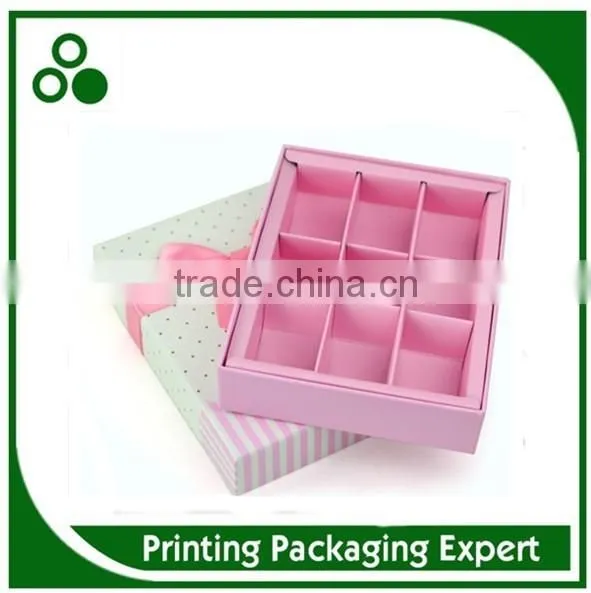 POPULAR CUSTOM HANDMADE RECYCLED DECORATIVE CARDBOARD PACKAGING GIFT CHOCOLATE PAPER BOX WITH RIBBON photo-2