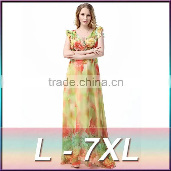 2016 Summer New Couture Size Chiffon Dress