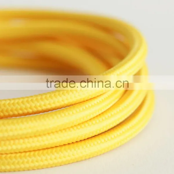 Antique Cloth Covered Electrical Cord Vintage Fabric Braid Lamp Cable Retro Textile Pendant Lamp Wire 2*0.75MM photo-6