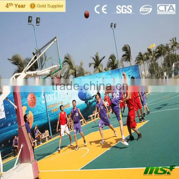 Outdoor Bounceback Basketball Interlock Flooring photo-5