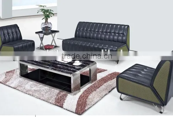 Black Leather Single Seat Boss Sofa G-319 photo-3