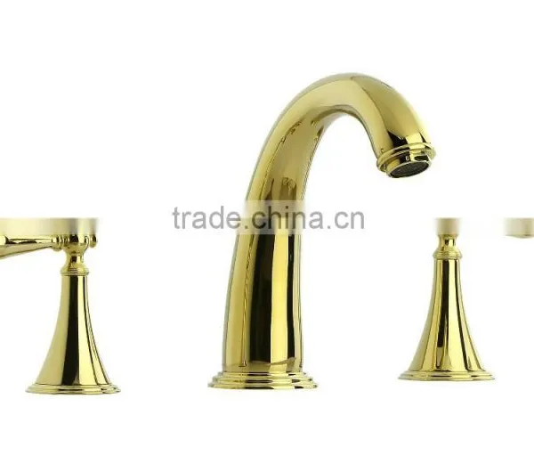 European Gold Plated Bathroom Faucet