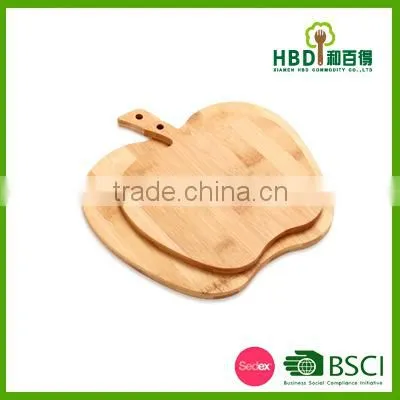 Cute Apple Shape Bamboo Wooden Cutting Board photo-3