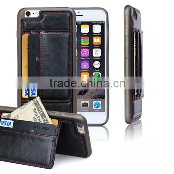 2015 New Arrival Hot Selling Leather Case for Iphone6, for Iphone6 Pink Housing photo-6