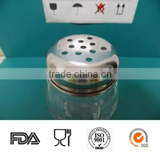 Different Glass Spicy Jar With Stainless Steel Caps photo-5