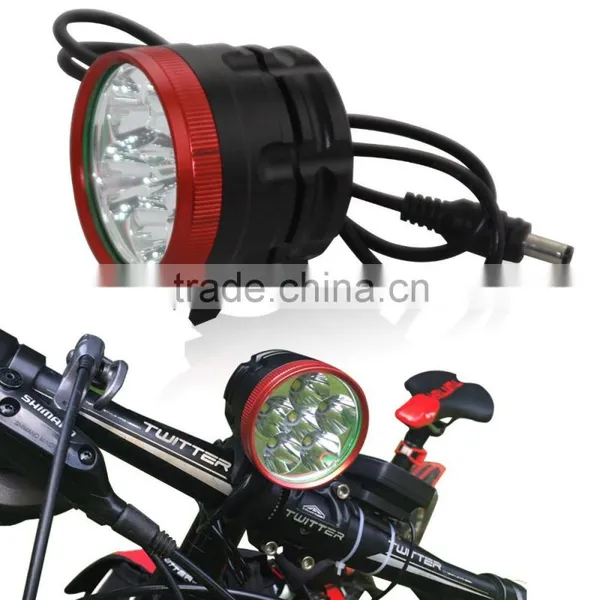 2 In 1 High Brightness 6 x XM-L T6 LED 3 Modes Bike Light Bicycle Front Lamp Headlight Headlamp + Battery Pack + Charger photo-2