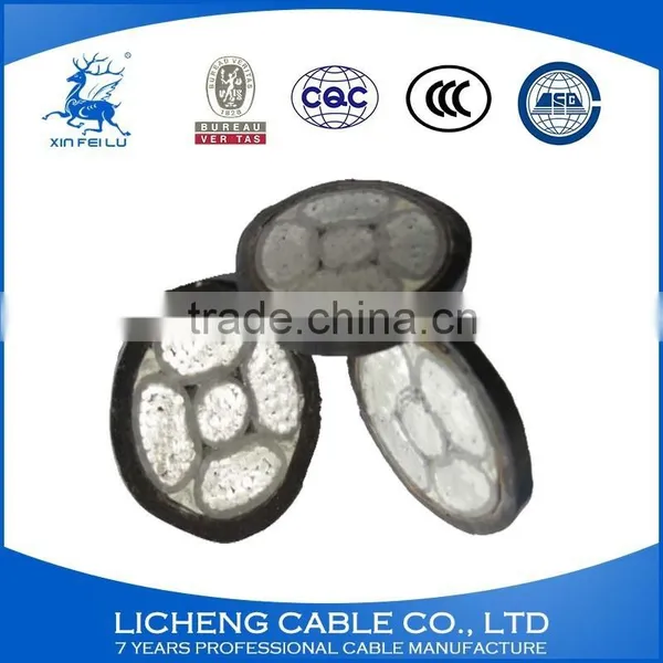 4*6+1*4mm2- Hot!!Chinese Cable Supplier Aluminum XLPE Insulated PVC Sheathed Construction Power Cable for Construction-YJLV photo-2
