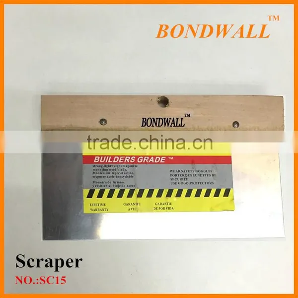Wholesale Side Scraper 6" 8" 10" Wall Putty Knife Wooden Handle Paint Tools