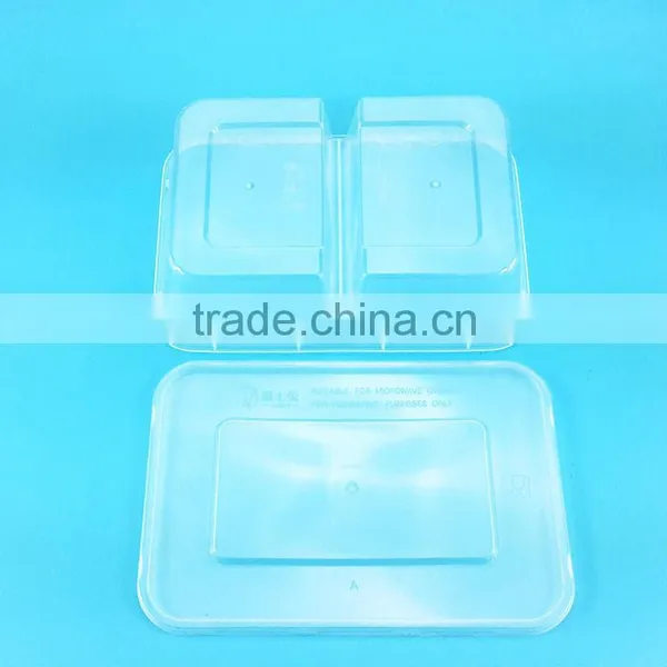 750ml/1000ml Disposable Take Away Plastic PP Food Containers Microwave Lunch Box photo-3