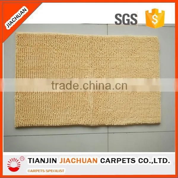 Polyester Short Pile Microfiber Chenille Door Rug photo-5