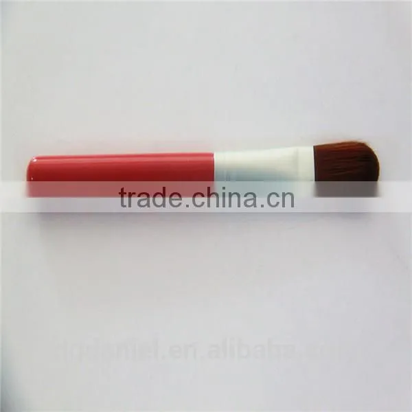 New Design Red Wooden Face Mask Brush,Round Foundation Brush photo-5